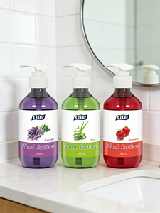 <span class=keywords><strong>Gel</strong></span> désinfectant pour les mains sans eau à l'alcool éthylique personnalisé avec logo de marque, 300 ml, parfum lavande, avec pompe - Product Image 1