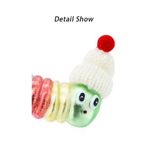Le pont Collection vert jardin ver ornement fait à la main pouce <span class=keywords><strong>chenille</strong></span> arbre de noël décor vacances ornement - Product Image 6