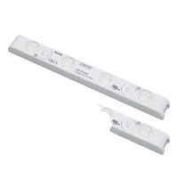 Barre lumineuse à LED haute tension 100V-240V avec 4 LED, IP20, angle de vision 9x50 et lentille blanc froid lumière du jour 6000K