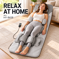 Matelas de massage corporel entier enroulable OEM/ODM, couvrant le cou, le dos, la taille et les fesses, 3 modes automatiques, 4 modes manuels, minuteur 15/30/45 minutes