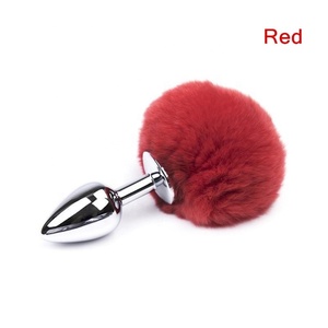 Jouet sexuel queue de lapin, 20 pièces, plusieurs couleurs, mignon, bouchon <span class=keywords><strong>Anal</strong></span> en métal, accessoire pour femmes adultes - Product Image 2