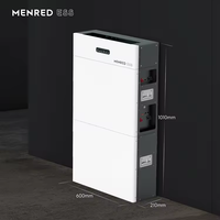 Batteries de stockage d'énergie au lithium Lifepo4 51,2 V 5-20 kWh empilables, murales, avec interface CAN pour systèmes solaires domestiques