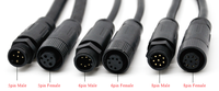 M12-Kabelbaugruppe Stecker zu Buchse Ip68 Wasserdicht Benutzer definiert 90 Grad 3 5 6 12 17-poliger M12-Sensor 4-poliger 8-poliger Stecker M12-Kabel