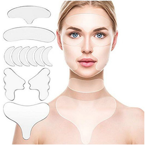 11 Piezas de Parches de Silicona Reutilizables para Eliminar Arrugas en la Cara, Frente, Cuello y Ojos, Parche Antiarrugas para el Cuidado de la Piel y Lifting Facial - Product Image 2