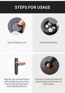 ที่เปิดขวดไวน์ไฟฟ้า พลาสติก ใช้แบตเตอรี่ ที่เปิดขวดไวน์แบบไฟฟ้า - Product Image 6