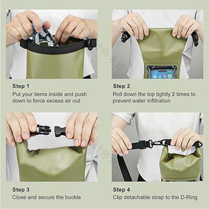 Vente en gros Petits sacs d'extérieur 2 L Sacs étanches Qualité PVC TPU Sac étanche pour téléphone avec bandoulière - Product Image 5