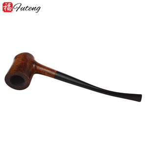 Futeng-pipa de tallo largo de alta calidad para fumar tabaco, pipa de madera con logotipo personalizado - Product Image 4