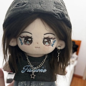 Muñeca de Algodón de 20 cm, Inspirada en <span class=keywords><strong>Shan</strong></span> Yichun, Juguete de Peluche con Plumas Azules y Maquillaje, Regalo Sorpresa - Product Image 4
