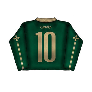 เสื้อฟุตบอลทรงโอเวอร์ไซส์แบบครอปสั่งทำพิเศษของ Tontons เสื้อฟุตบอลทรงบ็อกซี่วินเทจผ้าตาข่ายสั่งทำพิเศษ - Product Image 3