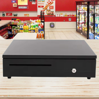 Boîte à billets en ABS blanc à cinq grilles avec serrure Comptage automatique Tri pour entreprises Clé Tirelire Caissier Gestion de la petite caisse
