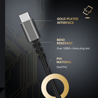 Câble USB C 3.0 60W 3A PD à charge rapide, synchronisation des données 5 Gbps, PVC flexible, type C vers type C, pour téléphone, tablette, ordinateur portable