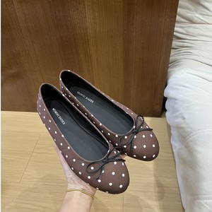 Nouvelle Arrivée Chaussures Mary Jane à Bout Ouvert et Bout Rond, Style Français, à Pois Tendance, avec Nœud, Semelle Souple, Talon de 3 cm pour Femme - Product Image 3