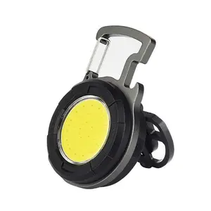 Llavero led COB Mini multifuncional, linterna con carga USB, lámparas de emergencia, luz magnética para acampar, luz de trabajo