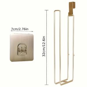 Punch-free <b>Roll</b> Paper <b>Rack</b> Bathroom & Kitchen Storage Iron Modern Free Standing Toilet Hanging Paper Towel <b>Rack</b> for Hotel Use - Product Image 1