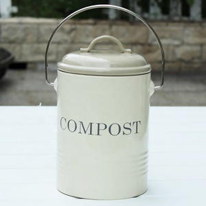 Bán Buôn Cán Bìa Loại Nhà Bếp Xô Kim Loại Bên Trong Nhà Bếp Phân Hữu cơ <span class=keywords><strong>Bin</strong></span> Cho Thực Phẩm Chất Thải - Product Image 4