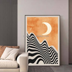 Arte Decorativa Astratta Grande Stampa Digitale ad Acquerello su Porcellana Cristallina per Decorazione Soggiorno - Product Image 6