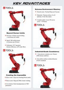 Bras de robot de soudage industriel à 6 axes Utools, système robotique intelligent pour la fabrication automatisée - Product Image 5