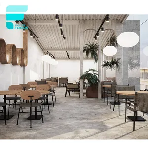 Melk Thee Winkel Meubels Coffeeshop Levert Koffie Decor Cafe Tellers Cafe Meubilair Tafels Voor Restaurants Cafe 3D Ontwerp