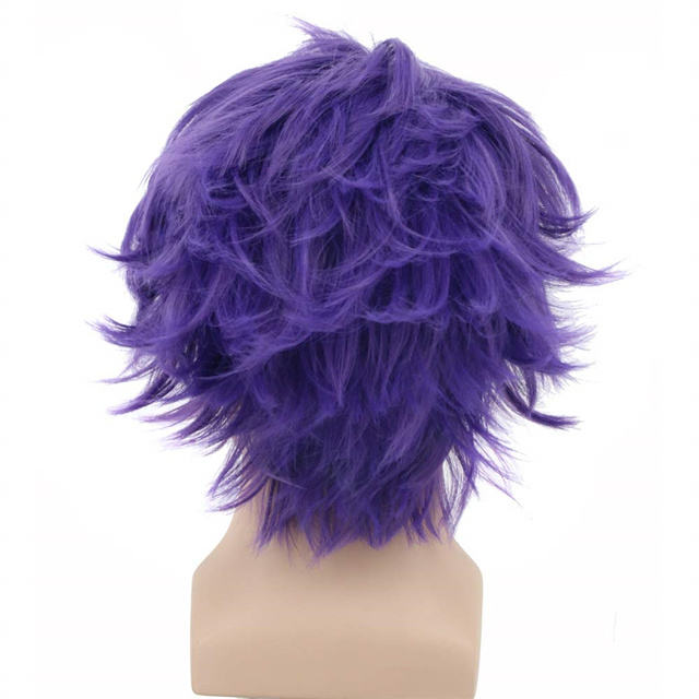 Parrucca Blu Con Fiore Tulipano - Carnevale Halloween Cosplay Demone O Fata - Foto 4