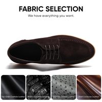 Chaussures Derby Formelles pour Hommes, Rehaussantes de 5 cm, Vente en Gros Usine, Fournisseur de Chaussures Derby Personnalisables avec Logo Privé