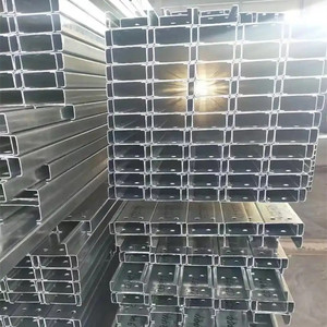Perfil de Acero en Forma de C <span class=keywords><strong>2x2</strong></span> de Fábrica China, Acero Galvanizado por Inmersión en Caliente Estándar, Tamaños de Correas de Acero - Product Image 5