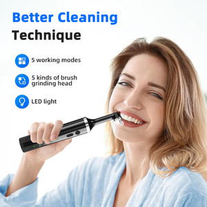 Pulidor Dental Eléctrico Profesional P06 con 5 Cabezales Reemplazables para Eliminar Manchas, Blanquear y Limpiar Sarro y Placa - Product Image 6