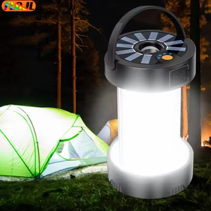 Lanterna da Campeggio, Luci Solari di Emergenza per Esterni, Lampada per Tenda, Lampade Portatili Ricaricabili USB, Torcia per Fotografia - Product Image 1
