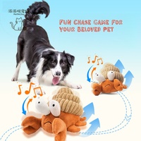 PetPetJoy Niedlicher Täglicher Plüsch-Vibrationsball Hundespielzeug mit Geräusch & Automatischem Gehen für Kleine Hunde/Welpen Teddy Corgi