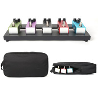 Pedalboard logam campuran aluminium, aksesori instrumen musik dudukan Pedal tunggal kecil sangat ringan
