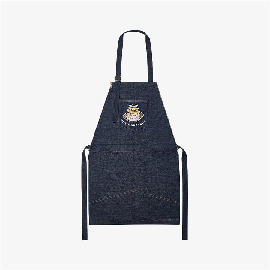 POP MART Labubu the MONSTERS FALL in WILD SERIES Denim Apron Bag