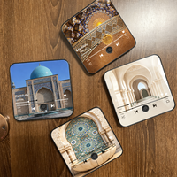 Vente en gros usine Aimant de réfrigérateur personnalisé avec musique Bluetooth, télécommande et 1 Go de mémoire audio, thème Art de la mosquée, cadeau audio islamique sacré pour musulmans
