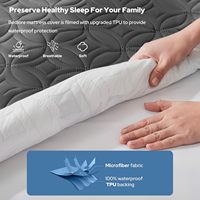 Protège-matelas matelassé hypoallergénique, imperméable, respirant, lavable, silencieux, à poches profondes, toutes saisons, pour lits simples et doubles