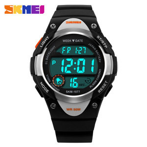 Skmei Digital Watch Skm-1077 Pink Kids Sport Watch With Light And Alarm Waterproof 50M - Product Image 2