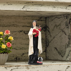 Artesanía de Resina Yu Yan Personalizada, Pintada a Mano, Della Madonna, Santa <span class=keywords><strong>Teresa</strong></span>, Arte Religioso Católico, Coleccionable de Navidad, Decoración del Hogar - Product Image 5