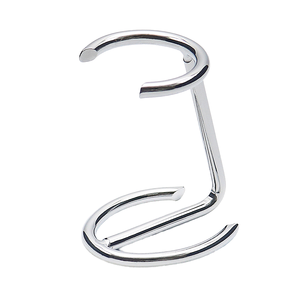 Support et porte-brosse à raser en acier chromé argenté de haute qualité, marque OEM, vente en gros Maclura - Product Image 1