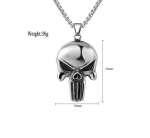 DUYIZHAO Mythos Fantasie Hölle Charakter Thema Charme Benutzer definierte Hip Hop Rap Schmuck Edelstahl Zubehör Punisher Schädel Anhänger - Product Image 2