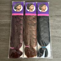 Extensions de cheveux synthétiques ultra douces pour tresses jumbo, 82 pouces, 330g, qualité supérieure, lisses africaines, pré-étirées pour tressage
