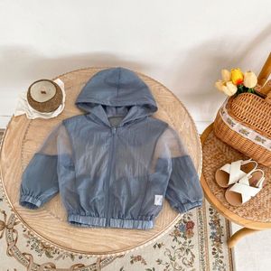 Chaqueta de Protección <span class=keywords><strong>Solar</strong></span> para Bebés Niñas Engepapa, Abrigo Informal con Capucha para Niños Pequeños, Ropa Delgada Transpirable para Bebés - Product Image 4