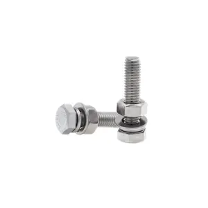 DIN933 DIN931 in acciaio inox A2-70 bullone esagonale e dado