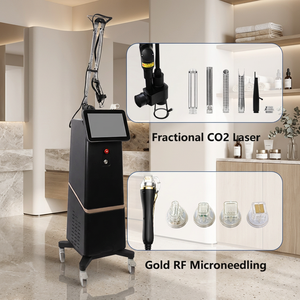เครื่องเลเซอร์ CO2 แบบจุด 10600 นาโนเมตร ชุบทองคำ ป้องกันรังสี พร้อมระบบไมโครนีดเดิลแบบ Fractional  7 หัวพ่น 2in1 ระบบกันน้ำ สำหรับรักษาแผลเป็นจากสิวบนใบหน้า - Product Image 6