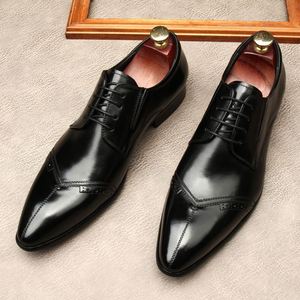 Chaussures pour hommes de luxe italiennes sur mesure haut de gamme, brogues artisanales en cuir véritable - Product Image 5