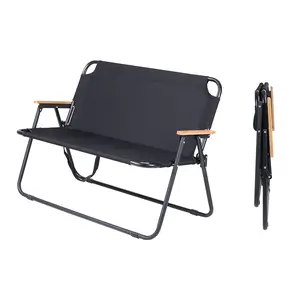 Vente en gros, chaise de pique-nique Portable, Double chaise de Camping, chaise de plage pliante, sac à dos