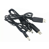 Kabel USB Boost DC ke DC 5V/9V/12V Modul Penguat Power Bank Antarmuka DC 5.5*2.1MM