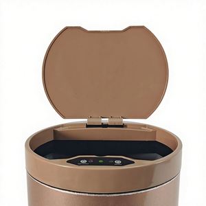Smart <b>Sensor</b> 12L Metal Standing Trash <b>Bin</b> with Damper Eco-friendly and with Lid for <b>Kitchen</b> and Bathroom - Product Image 1