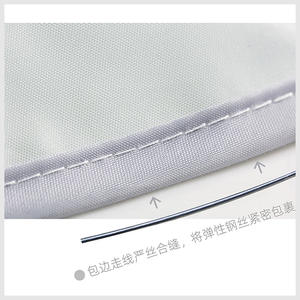 เสื้อคลุมย้อมผม3D พับเก็บได้กันน้ำใช้ซ้ำได้สำหรับตัดผมที่บ้าน - Product Image 6