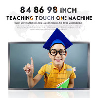 Pantalla Táctil Interactiva de 55 Pulgadas 4K, Panel LCD LED Plano, Pizarra Electrónica Digital, Pizarra Inteligente para Educación Escolar