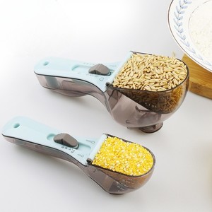 Cucharas Medidoras Ajustables de Plástico, Juego de Dos Piezas con Medidas <span class=keywords><strong>para</strong></span> Hornear Ingredientes Secos y Líquidos, Utensilios de Cocina - Product Image 5