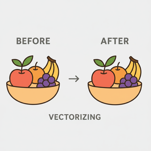 Service de vectorisation de haute qualité, Conversion d'art vectoriel propre et lisse, traçage de logo et d'illustration, fichiers prêts à l'impression de haute qualité - Product Image 1