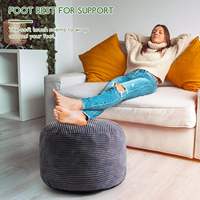 Modernes Faltbares Ausziehbares Rundes Kindersitzkissen-Bezug Komfortables Langlebiges Cord-Sofa für Wohnzimmer