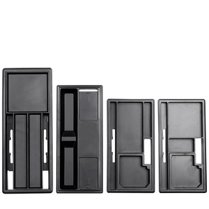 Office Desktop Plastic Cable Management Box Multi Functional USB Storage Organizer <b>Pen</b> Holder Rectangle Standing Type PP - Product Image 1